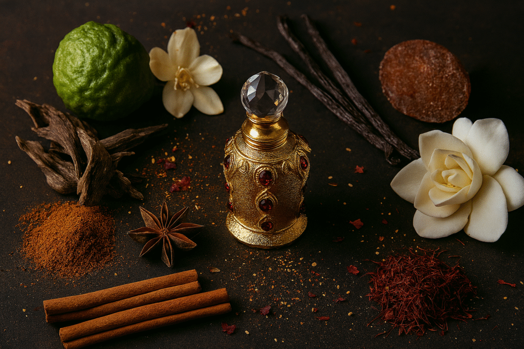 ingredientes exóticos en perfumes arabes